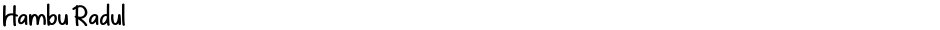 Hambu RadulDemo