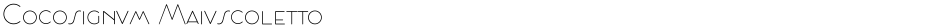 Cocosignum MaiuscolettoDemo