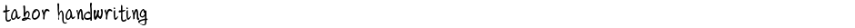 tabor handwritingDemo