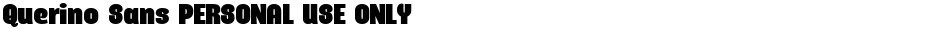 Querino Sans PERSONAL USE ONLYDemo