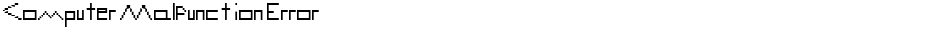 Computer Malfunction ErrorDemo