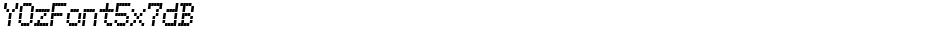 YOzFont5x7dBDemo