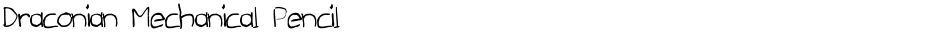 Draconian Mechanical PencilDemo