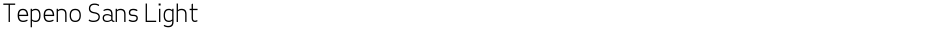 Tepeno Sans LightDemo