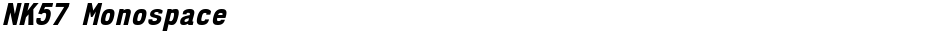 NK57 MonospaceDemo
