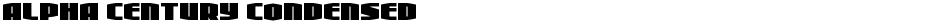 Alpha Century CondensedDemo