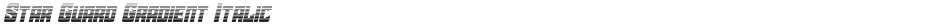 Star Guard Gradient ItalicDemo