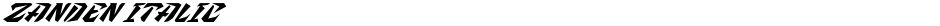 Zanden ItalicDemo