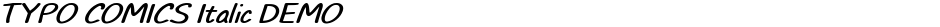 TYPO COMICS Italic DEMODemo