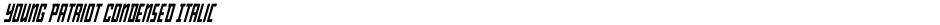 Young Patriot Condensed ItalicDemo