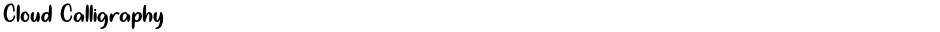 Cloud CalligraphyDemo