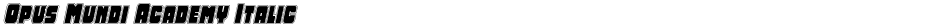 Opus Mundi Academy ItalicDemo