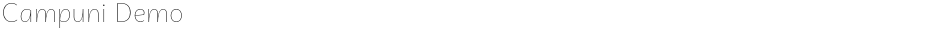 Campuni DemoDemo