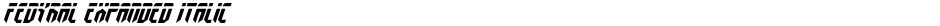 Fedyral Expanded ItalicDemo
