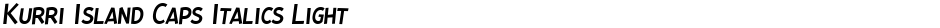 Kurri Island Caps Italics LightDemo