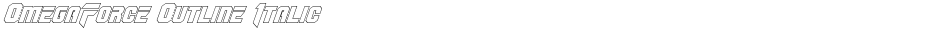 OmegaForce Outline ItalicDemo