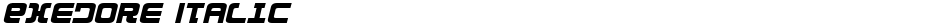 Exedore ItalicDemo