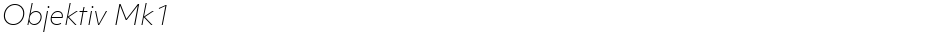 Objektiv Mk1Demo