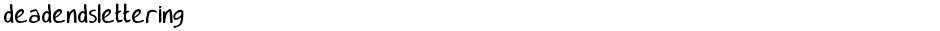 deadendsletteringDemo