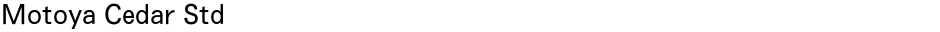 Motoya Cedar StdDemo