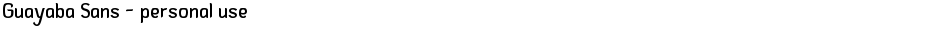 Guayaba Sans - personal useDemo