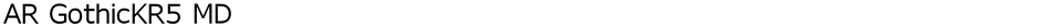 AR GothicKR5 MDDemo