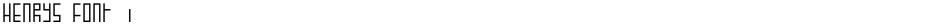 Henrys Font 1Demo
