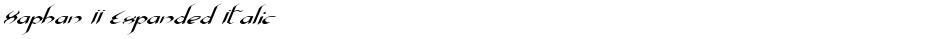 Xaphan II Expanded ItalicDemo