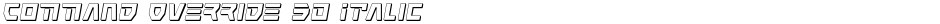 Command Override 3D ItalicDemo