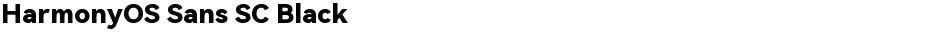 HarmonyOS Sans SC BlackDemo
