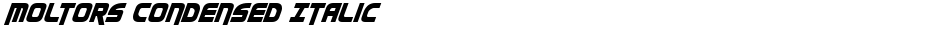 Moltors Condensed ItalicDemo
