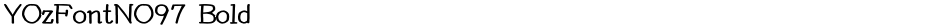 YOzFontNO97 BoldDemo