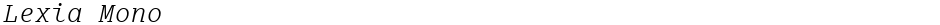 Lexia MonoDemo