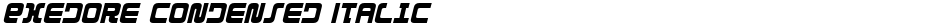 Exedore Condensed ItalicDemo