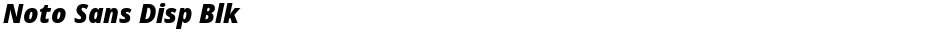 Noto Sans Disp BlkDemo