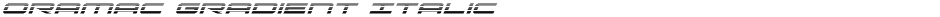 Oramac Gradient ItalicDemo