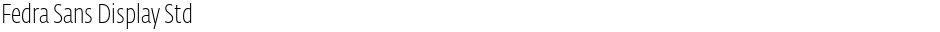 Fedra Sans Display StdDemo