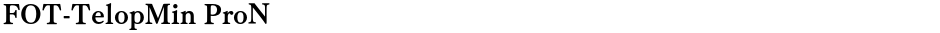 FOT-TelopMin ProNDemo
