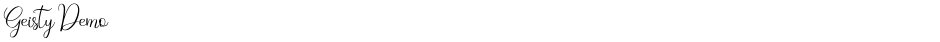 Geisty DemoDemo
