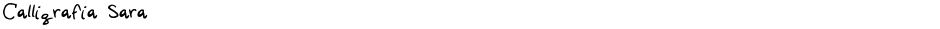 Calligrafia SaraDemo