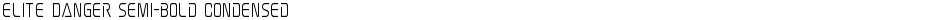 Elite Danger Semi-Bold CondensedDemo