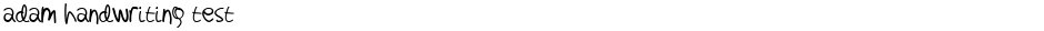 adam handwriting testDemo