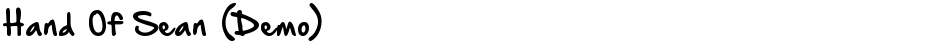 Hand Of Sean (Demo)Demo