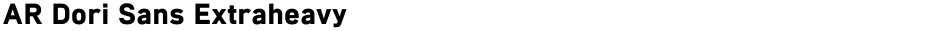 AR Dori Sans ExtraheavyDemo