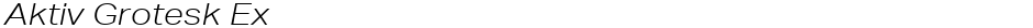 Aktiv Grotesk ExDemo