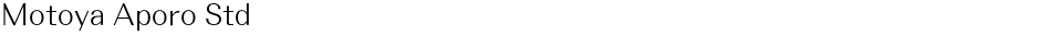 Motoya Aporo StdDemo