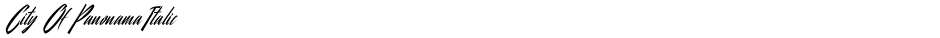 City Of Panonama ItalicDemo