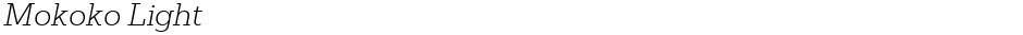 Mokoko LightDemo
