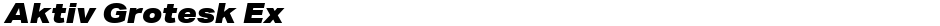 Aktiv Grotesk ExDemo