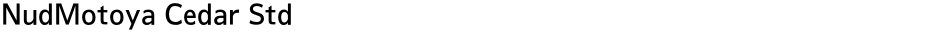 NudMotoya Cedar StdDemo